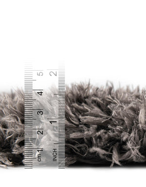 Smoke 10' x 13' 1 Infinity Shag Rectangle Area Rug Thick Soft Touch Fluffy & Plush Shaggy Pile 100% Polypropylene With Jute Backing Solid Color Minimalist Carpet for Sale at Rug Engine