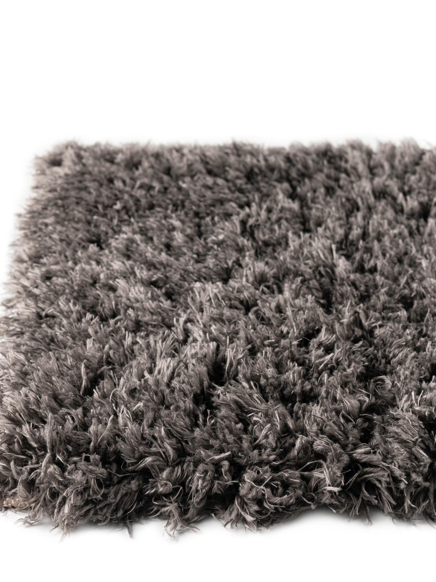 Smoke 10' x 13' 1 Infinity Shag Rectangle Area Rug Thick Soft Touch Fluffy & Plush Shaggy Pile 100% Polypropylene With Jute Backing Solid Color Minimalist Carpet for Sale at Rug Engine