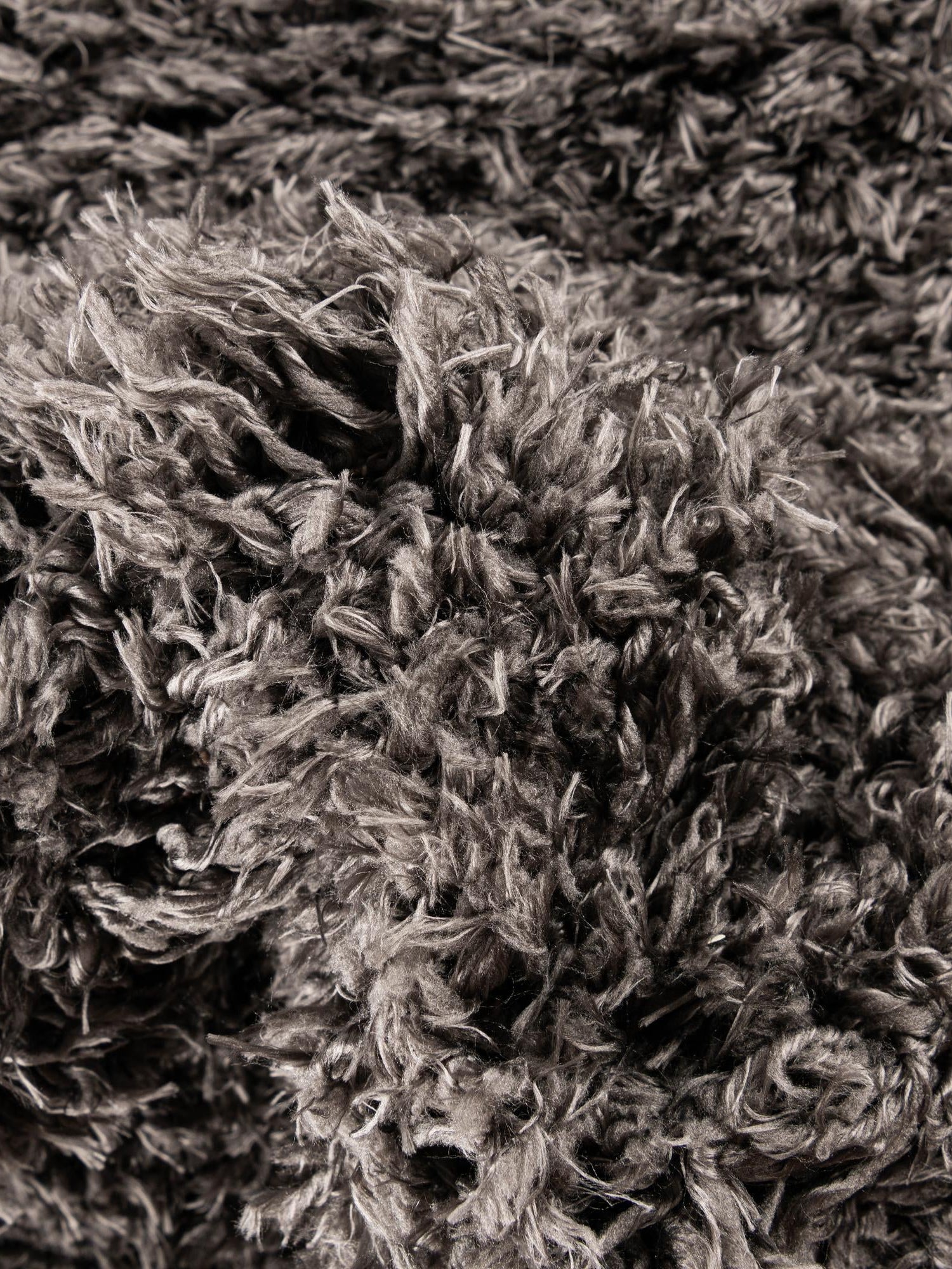 Smoke 8' x 11' Infinity Shag Rectangle Area Rug Thick Soft Touch Fluffy & Plush Shaggy Pile 100% Polypropylene With Jute Backing Solid Color Minimalist Carpet for Sale at Rug Engine