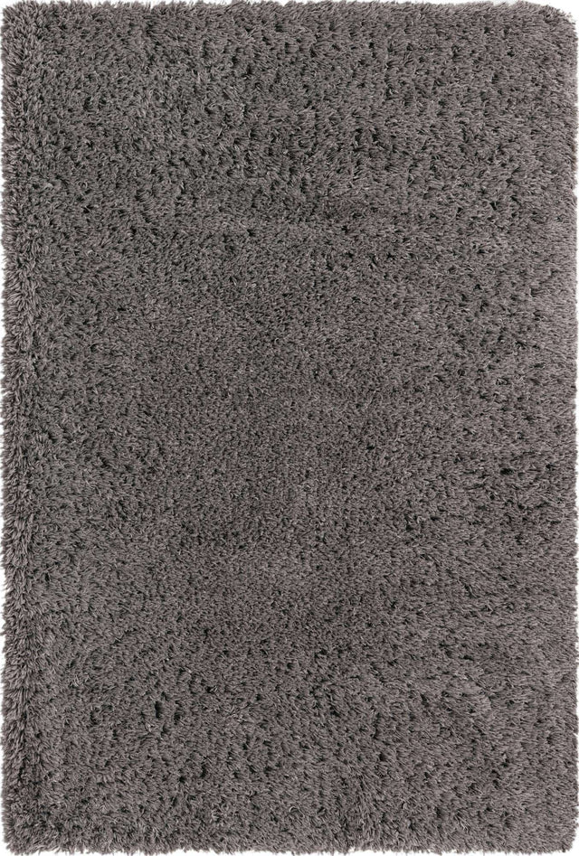 Smoke 5' 1 x 8' Infinity Shag Rectangle Area Rug Thick Soft Touch Fluffy & Plush Shaggy Pile 100% Polypropylene With Jute Backing Solid Color Minimalist Carpet for Sale at Rug Engine