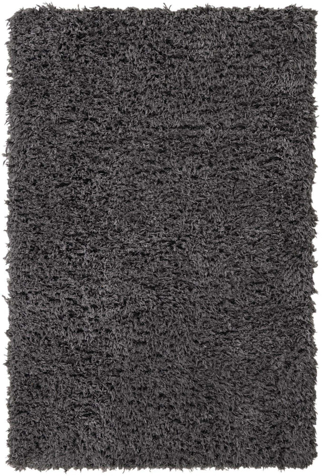 Smoke 4' 1 x 6' 1 Infinity Shag Rectangle Area Rug Thick Soft Touch Fluffy & Plush Shaggy Pile 100% Polypropylene With Jute Backing Solid Color Minimalist Carpet for Sale at Rug Engine