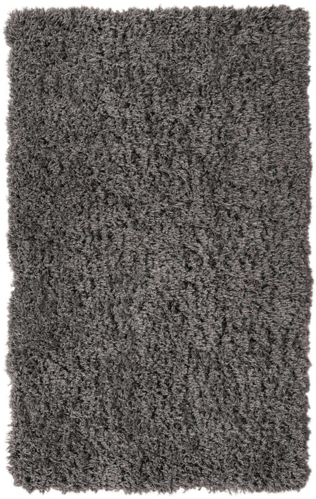 Smoke 3' 3 x 5' 3 Infinity Shag Rectangle Area Rug Thick Soft Touch Fluffy & Plush Shaggy Pile 100% Polypropylene With Jute Backing Solid Color Minimalist Carpet for Sale at Rug Engine