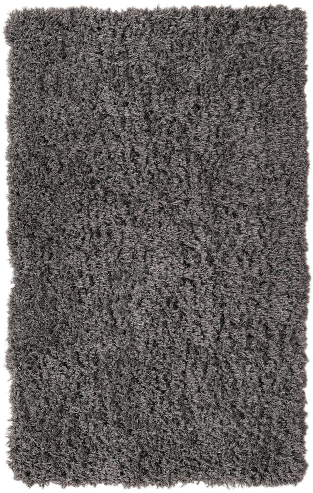 Smoke 3' 3 x 5' 3 Infinity Shag Rectangle Area Rug Thick Soft Touch Fluffy & Plush Shaggy Pile 100% Polypropylene With Jute Backing Solid Color Minimalist Carpet for Sale at Rug Engine