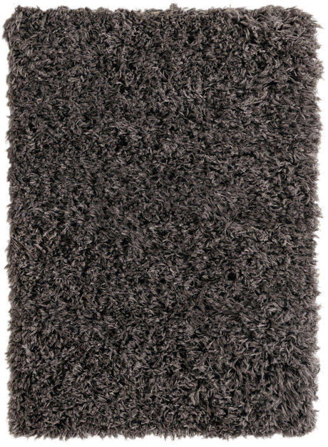 Smoke 2' x 3' Infinity Shag Rectangle Area Rug Thick Soft Touch Fluffy & Plush Shaggy Pile 100% Polypropylene With Jute Backing Solid Color Minimalist Carpet for Sale at Rug Engine