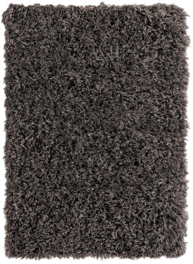 Smoke 2' x 3' Infinity Shag Rectangle Area Rug Thick Soft Touch Fluffy & Plush Shaggy Pile 100% Polypropylene With Jute Backing Solid Color Minimalist Carpet for Sale at Rug Engine