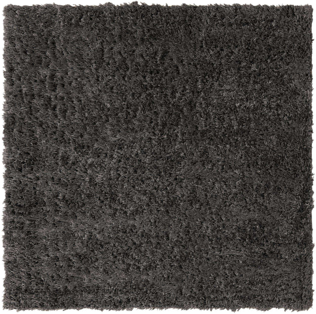 Smoke 8' x 8' Infinity Shag Square Area Rug Thick Soft Touch Fluffy & Plush Shaggy Pile 100% Polypropylene With Jute Backing Solid Color Minimalist Carpet for Sale at Rug Engine