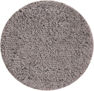 Smoke 3' 3 x 3' 3 Infinity Shag Round Area Rug Thick Soft Touch Fluffy & Plush Shaggy Pile 100% Polypropylene With Jute Backing Solid Color Minimalist Carpet for Sale at Rug Engine