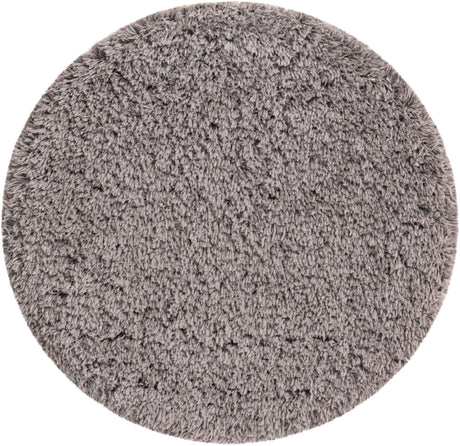 Smoke 3' 3 x 3' 3 Infinity Shag Round Area Rug Thick Soft Touch Fluffy & Plush Shaggy Pile 100% Polypropylene With Jute Backing Solid Color Minimalist Carpet for Sale at Rug Engine