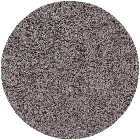 Smoke 4' 1 x 4' 1 Infinity Shag Round Area Rug Thick Soft Touch Fluffy & Plush Shaggy Pile 100% Polypropylene With Jute Backing Solid Color Minimalist Carpet for Sale at Rug Engine