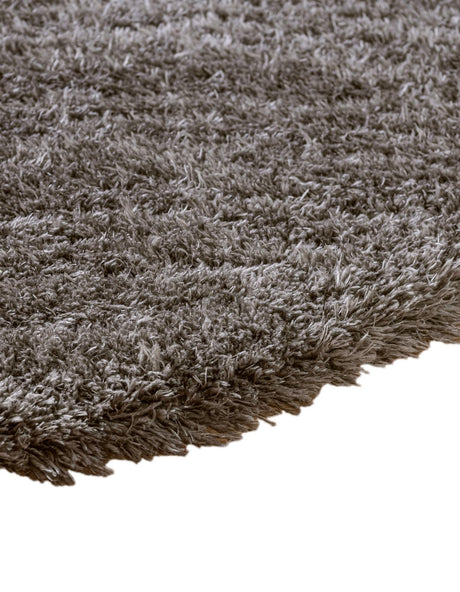 Smoke 3' 3 x 3' 3 Infinity Shag Round Area Rug Thick Soft Touch Fluffy & Plush Shaggy Pile 100% Polypropylene With Jute Backing Solid Color Minimalist Carpet for Sale at Rug Engine