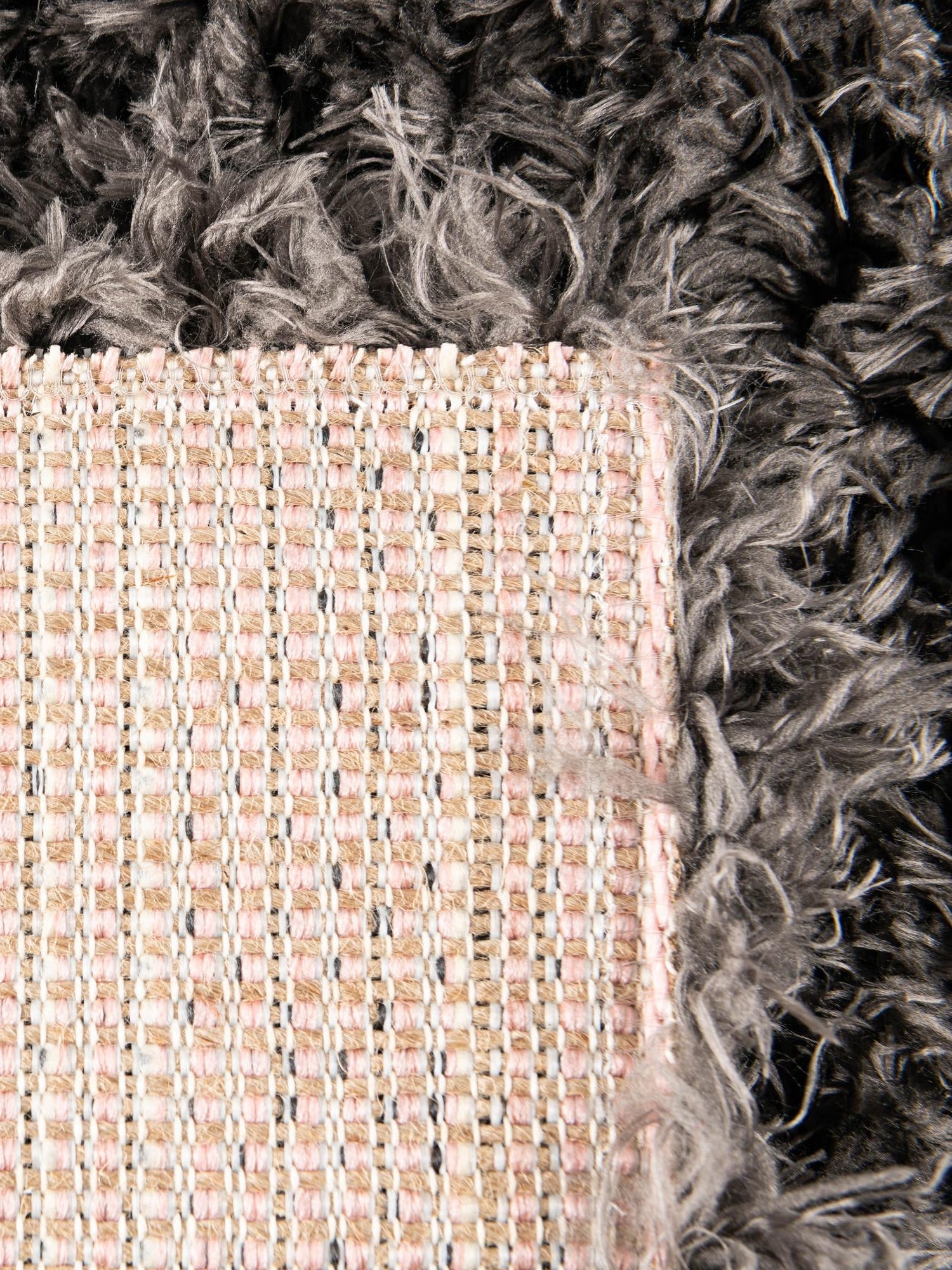 Smoke 2' x 6' 5 Infinity Shag Runner Area Rug Thick Soft Touch Fluffy & Plush Shaggy Pile 100% Polypropylene With Jute Backing Solid Color Minimalist Carpet for Sale at Rug Engine