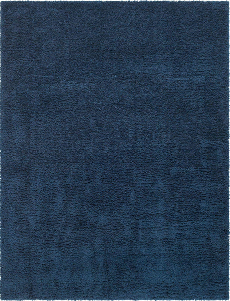 Cobalt 10' x 13' 1 Infinity Shag Rectangle Area Rug Thick Soft Touch Fluffy & Plush Shaggy Pile 100% Polypropylene With Jute Backing Solid Color Minimalist Carpet for Sale at Rug Engine