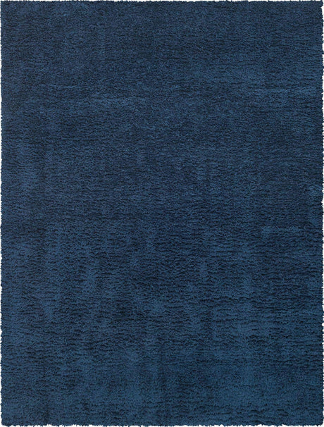 Cobalt 9' x 12' Infinity Shag Rectangle Area Rug Thick Soft Touch Fluffy & Plush Shaggy Pile 100% Polypropylene With Jute Backing Solid Color Minimalist Carpet for Sale at Rug Engine