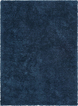 Cobalt 8' x 11' Infinity Shag Rectangle Area Rug Thick Soft Touch Fluffy & Plush Shaggy Pile 100% Polypropylene With Jute Backing Solid Color Minimalist Carpet for Sale at Rug Engine