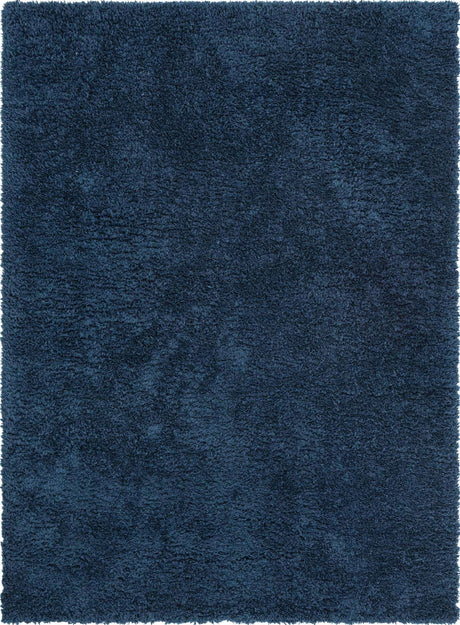 Cobalt 8' x 11' Infinity Shag Rectangle Area Rug Thick Soft Touch Fluffy & Plush Shaggy Pile 100% Polypropylene With Jute Backing Solid Color Minimalist Carpet for Sale at Rug Engine