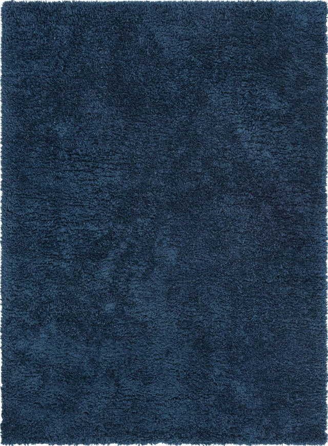 Cobalt 8' x 11' Infinity Shag Rectangle Area Rug Thick Soft Touch Fluffy & Plush Shaggy Pile 100% Polypropylene With Jute Backing Solid Color Minimalist Carpet for Sale at Rug Engine