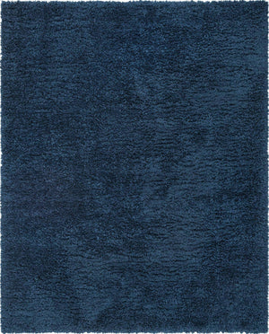 Cobalt 8' x 10' Infinity Shag Rectangle Area Rug Thick Soft Touch Fluffy & Plush Shaggy Pile 100% Polypropylene With Jute Backing Solid Color Minimalist Carpet for Sale at Rug Engine