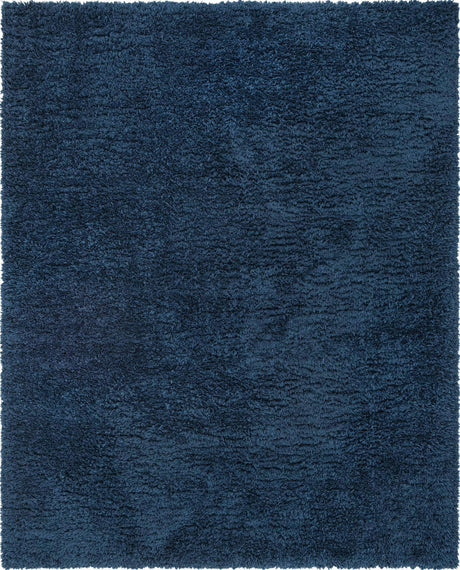 Cobalt 8' x 10' Infinity Shag Rectangle Area Rug Thick Soft Touch Fluffy & Plush Shaggy Pile 100% Polypropylene With Jute Backing Solid Color Minimalist Carpet for Sale at Rug Engine