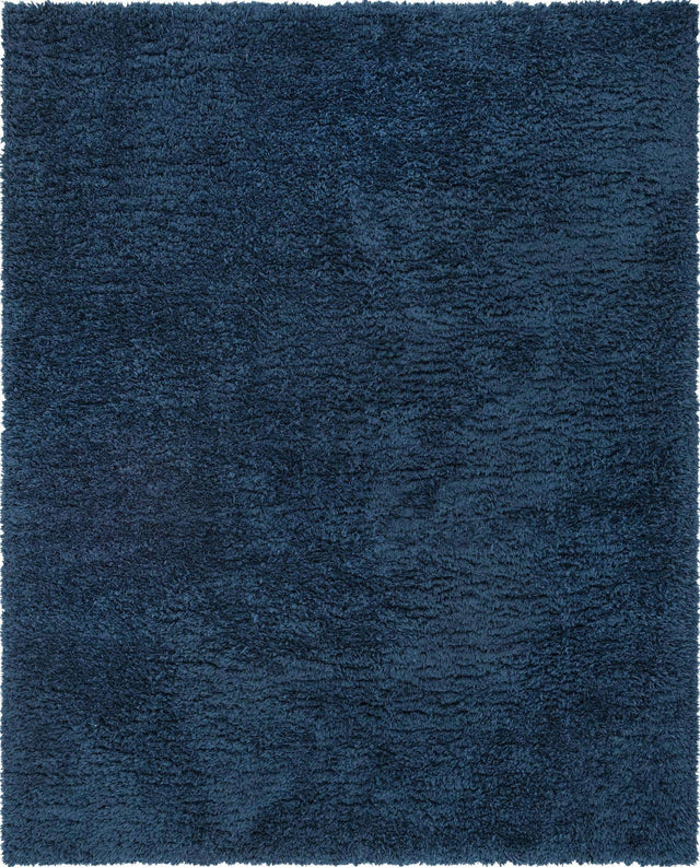 Cobalt 8' x 10' Infinity Shag Rectangle Area Rug Thick Soft Touch Fluffy & Plush Shaggy Pile 100% Polypropylene With Jute Backing Solid Color Minimalist Carpet for Sale at Rug Engine