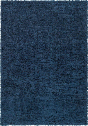 Cobalt 7' 1 x 10' Infinity Shag Rectangle Area Rug Thick Soft Touch Fluffy & Plush Shaggy Pile 100% Polypropylene With Jute Backing Solid Color Minimalist Carpet for Sale at Rug Engine