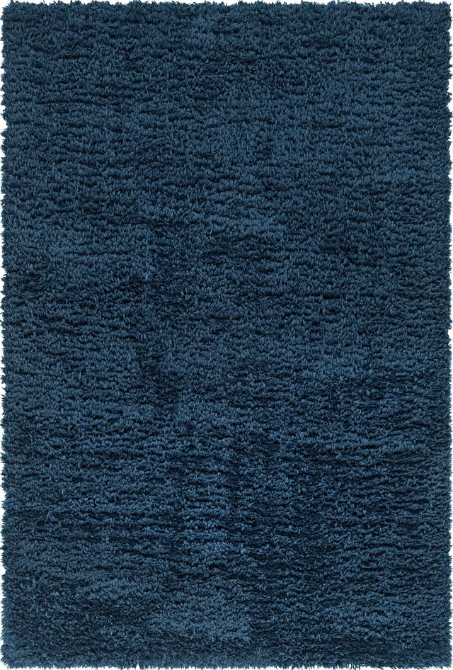 Cobalt 6' 1 x 9' Infinity Shag Rectangle Area Rug Thick Soft Touch Fluffy & Plush Shaggy Pile 100% Polypropylene With Jute Backing Solid Color Minimalist Carpet for Sale at Rug Engine