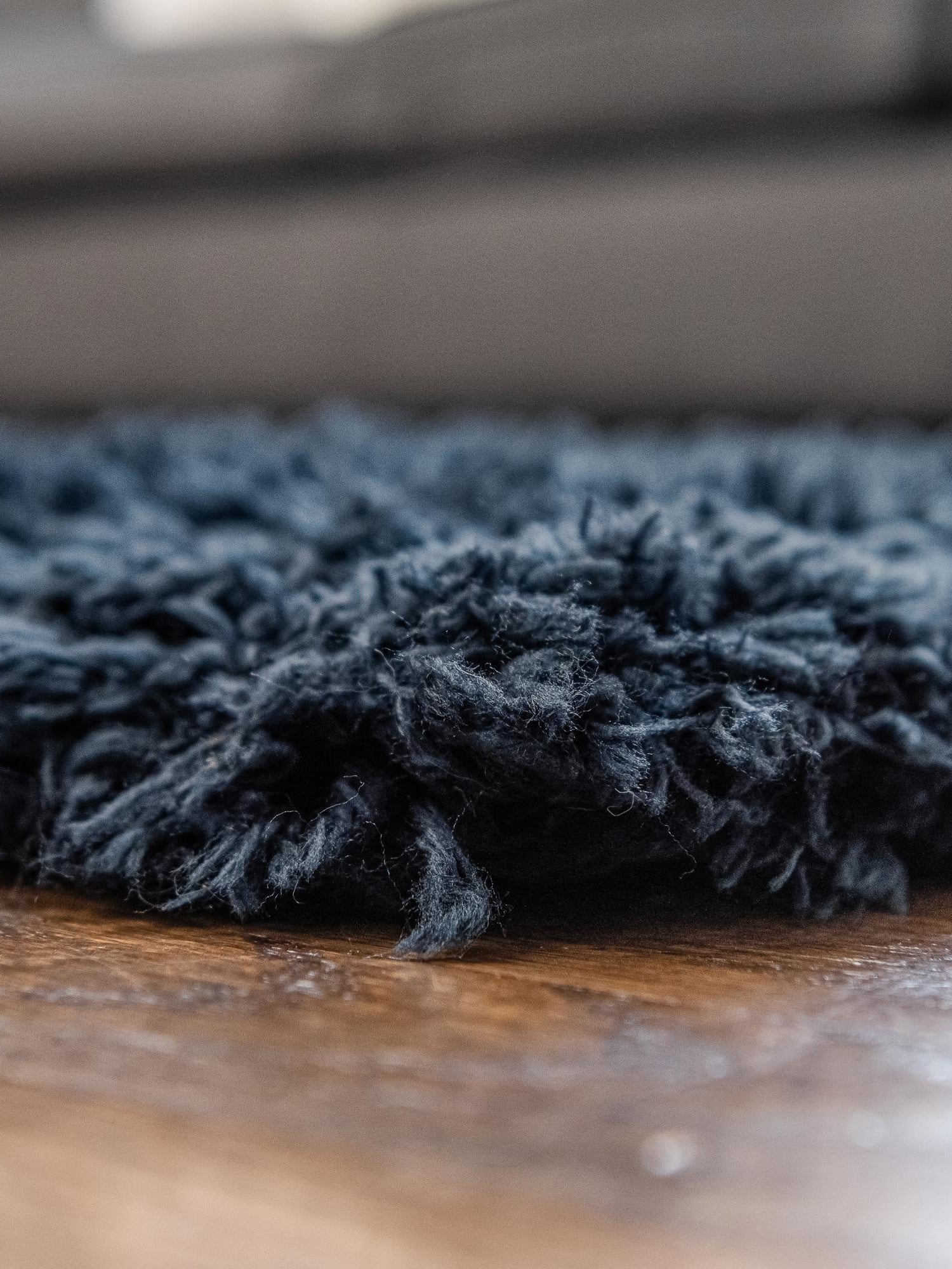Cobalt 8' x 11' Infinity Shag Rectangle Area Rug Thick Soft Touch Fluffy & Plush Shaggy Pile 100% Polypropylene With Jute Backing Solid Color Minimalist Carpet for Sale at Rug Engine