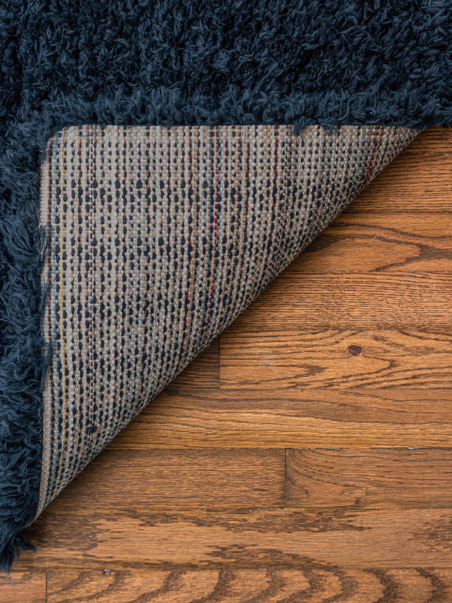 Cobalt 7' 1 x 10' Infinity Shag Rectangle Area Rug Thick Soft Touch Fluffy & Plush Shaggy Pile 100% Polypropylene With Jute Backing Solid Color Minimalist Carpet for Sale at Rug Engine