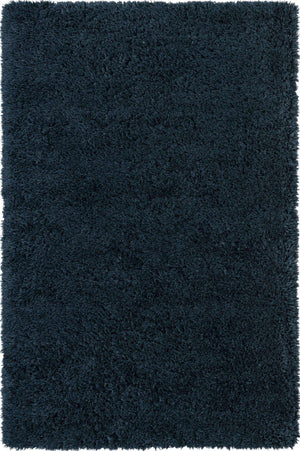 Cobalt 5' 1 x 8' Infinity Shag Rectangle Area Rug Thick Soft Touch Fluffy & Plush Shaggy Pile 100% Polypropylene With Jute Backing Solid Color Minimalist Carpet for Sale at Rug Engine