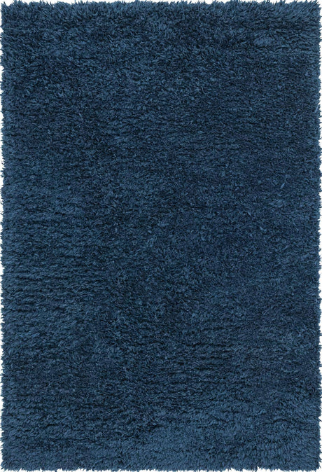 Cobalt 4' 1 x 6' 1 Infinity Shag Rectangle Area Rug Thick Soft Touch Fluffy & Plush Shaggy Pile 100% Polypropylene With Jute Backing Solid Color Minimalist Carpet for Sale at Rug Engine