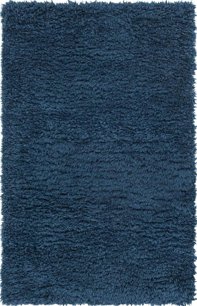 Cobalt 3' 3 x 5' 3 Infinity Shag Rectangle Area Rug Thick Soft Touch Fluffy & Plush Shaggy Pile 100% Polypropylene With Jute Backing Solid Color Minimalist Carpet for Sale at Rug Engine