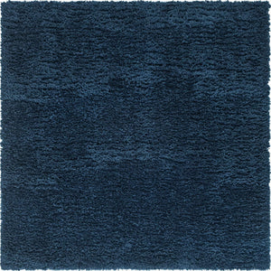 Cobalt 8' x 8' Infinity Shag Square Area Rug Thick Soft Touch Fluffy & Plush Shaggy Pile 100% Polypropylene With Jute Backing Solid Color Minimalist Carpet for Sale at Rug Engine
