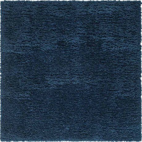 Cobalt 8' x 8' Infinity Shag Square Area Rug Thick Soft Touch Fluffy & Plush Shaggy Pile 100% Polypropylene With Jute Backing Solid Color Minimalist Carpet for Sale at Rug Engine