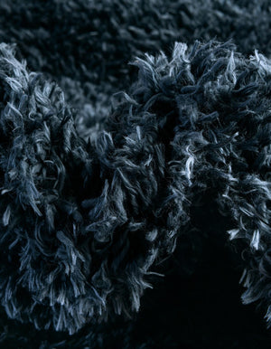 Cobalt 6' 7 x 6' 7 Infinity Shag Round Area Rug Thick Soft Touch Fluffy & Plush Shaggy Pile 100% Polypropylene With Jute Backing Solid Color Minimalist Carpet for Sale at Rug Engine