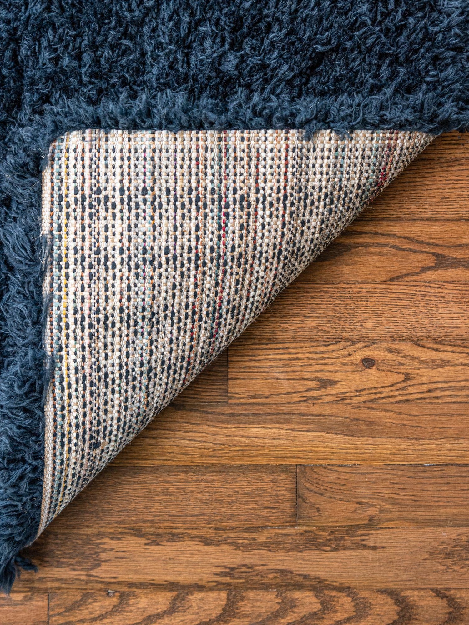 Cobalt 2' 7 x 10' Infinity Shag Runner Area Rug Thick Soft Touch Fluffy & Plush Shaggy Pile 100% Polypropylene With Jute Backing Solid Color Minimalist Carpet for Sale at Rug Engine
