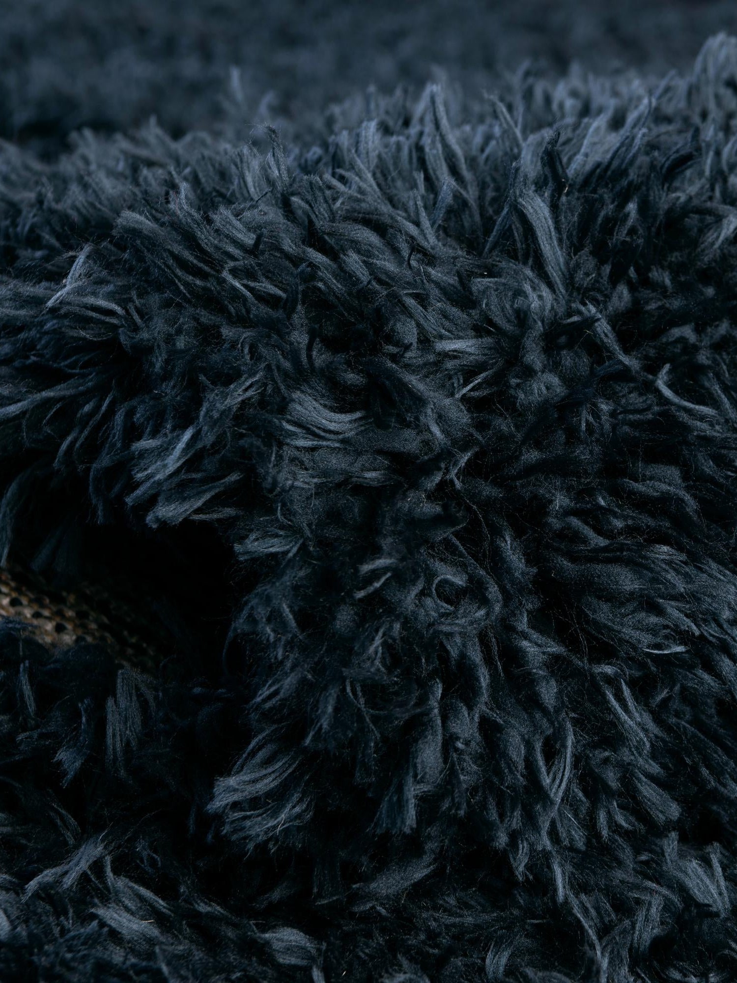 Cobalt 2' 7 x 10' Infinity Shag Runner Area Rug Thick Soft Touch Fluffy & Plush Shaggy Pile 100% Polypropylene With Jute Backing Solid Color Minimalist Carpet for Sale at Rug Engine