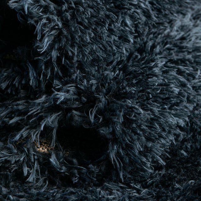 Cobalt 2' 7 x 13' 1 Infinity Shag Runner Area Rug Thick Soft Touch Fluffy & Plush Shaggy Pile 100% Polypropylene With Jute Backing Solid Color Minimalist Carpet for Sale at Rug Engine