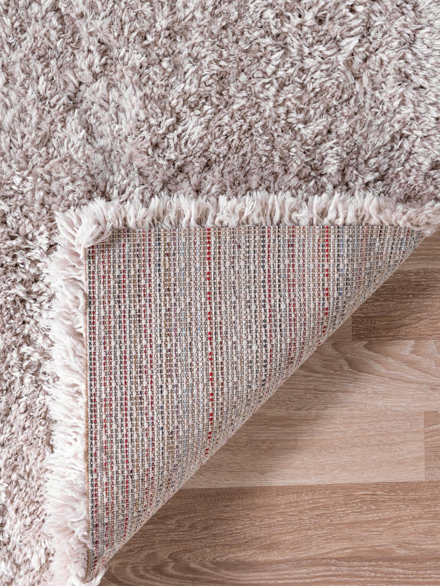 Linen 8' x 10' Infinity Shag Rectangle Area Rug Thick Soft Touch Fluffy & Plush Shaggy Pile 100% Polypropylene With Jute Backing Solid Color Minimalist Carpet for Sale at Rug Engine