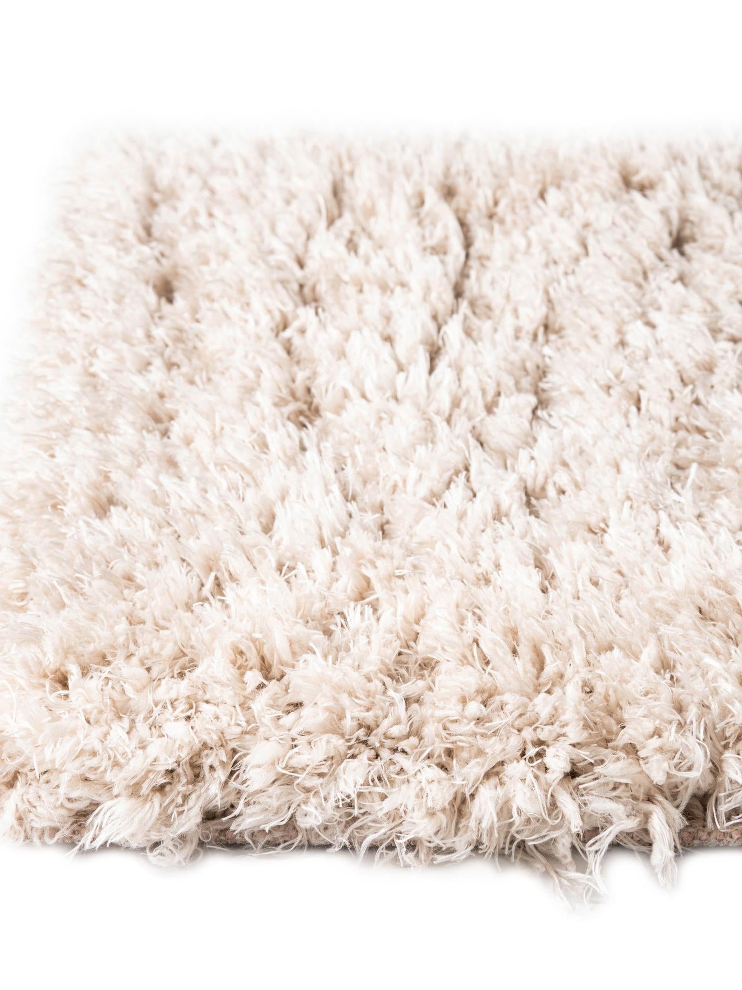 Linen 4' 1 x 6' 1 Infinity Shag Rectangle Area Rug Thick Soft Touch Fluffy & Plush Shaggy Pile 100% Polypropylene With Jute Backing Solid Color Minimalist Carpet for Sale at Rug Engine