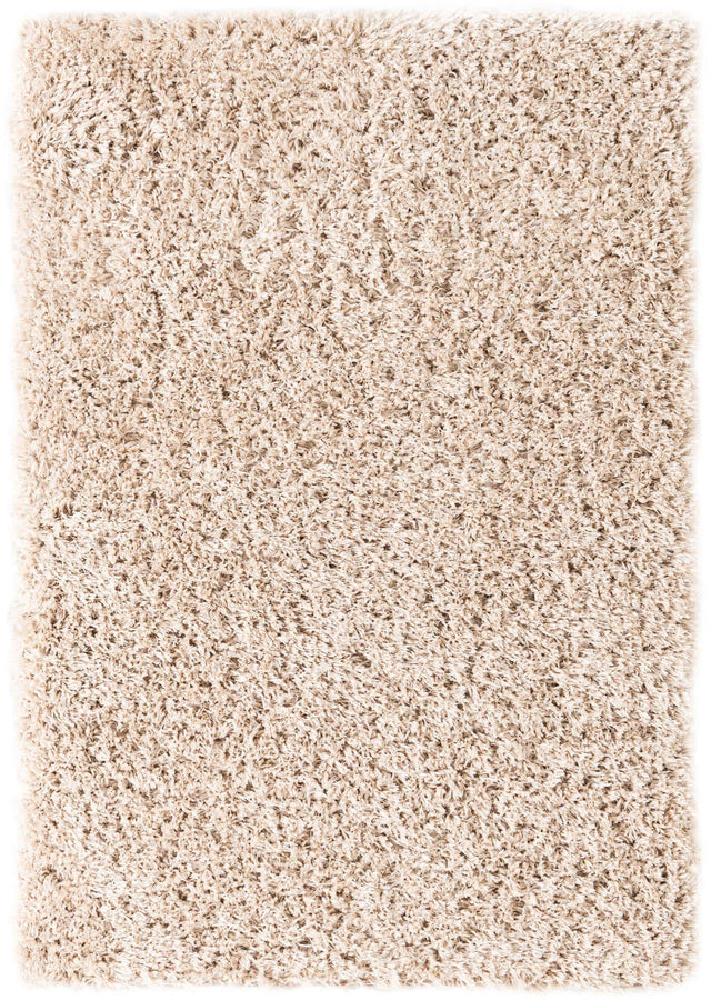 Linen 4' 1 x 6' 1 Infinity Shag Rectangle Area Rug Thick Soft Touch Fluffy & Plush Shaggy Pile 100% Polypropylene With Jute Backing Solid Color Minimalist Carpet for Sale at Rug Engine