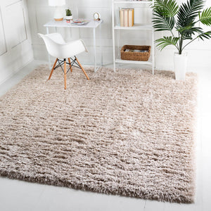 Linen 8' x 8' Infinity Shag Square Area Rug Thick Soft Touch Fluffy & Plush Shaggy Pile 100% Polypropylene With Jute Backing Solid Color Minimalist Carpet for Sale at Rug Engine