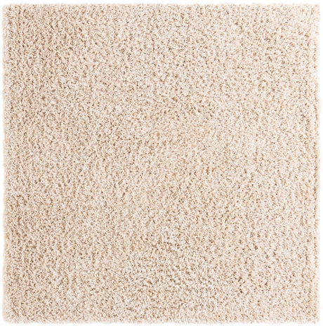 Linen 8' x 8' Infinity Shag Square Area Rug Thick Soft Touch Fluffy & Plush Shaggy Pile 100% Polypropylene With Jute Backing Solid Color Minimalist Carpet for Sale at Rug Engine