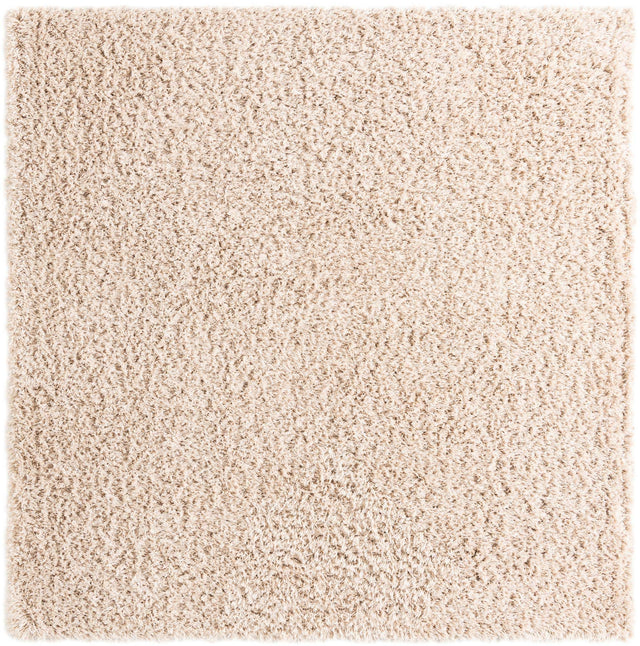 Linen 8' x 8' Infinity Shag Square Area Rug Thick Soft Touch Fluffy & Plush Shaggy Pile 100% Polypropylene With Jute Backing Solid Color Minimalist Carpet for Sale at Rug Engine