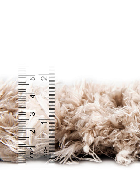 Linen 3' 3 x 3' 3 Infinity Shag Round Area Rug Thick Soft Touch Fluffy & Plush Shaggy Pile 100% Polypropylene With Jute Backing Solid Color Minimalist Carpet for Sale at Rug Engine