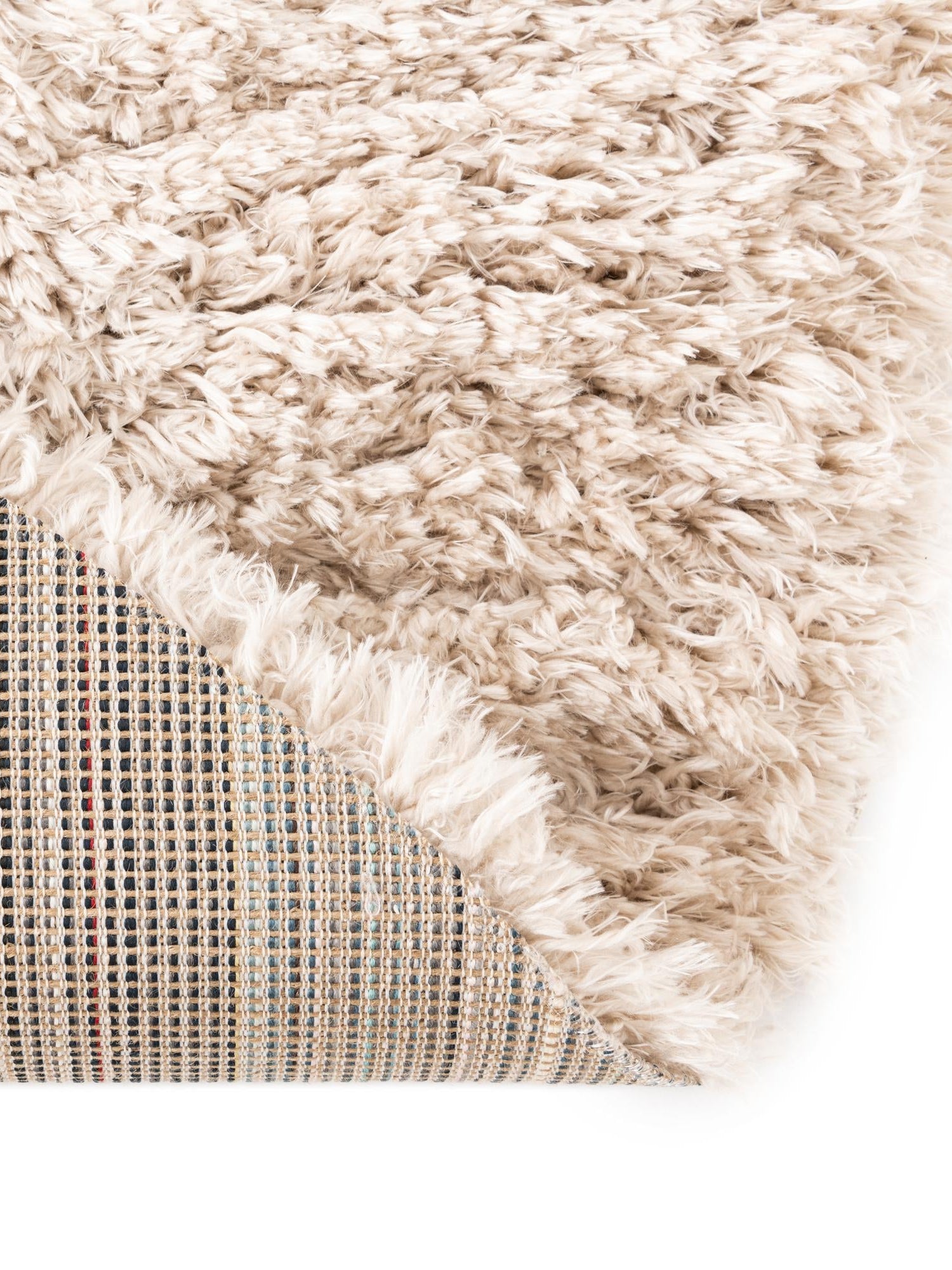 Linen 6' 1 x 6' 1 Infinity Shag Round Area Rug Thick Soft Touch Fluffy & Plush Shaggy Pile 100% Polypropylene With Jute Backing Solid Color Minimalist Carpet for Sale at Rug Engine