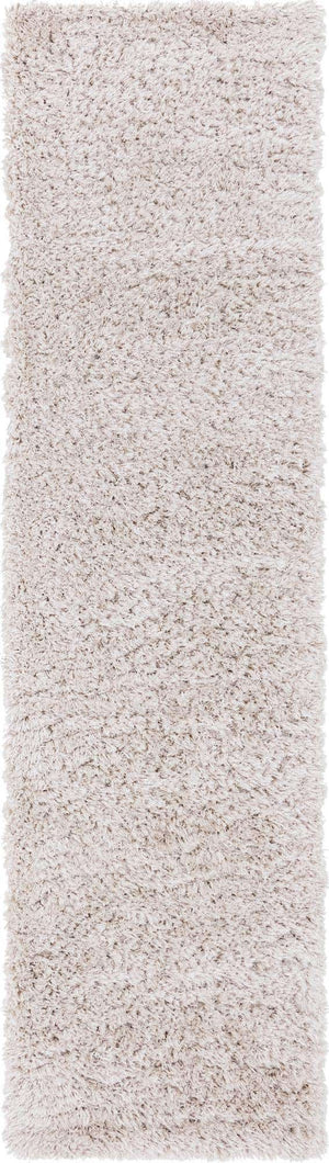 Linen 2' 7 x 10' Infinity Shag Runner Area Rug Thick Soft Touch Fluffy & Plush Shaggy Pile 100% Polypropylene With Jute Backing Solid Color Minimalist Carpet for Sale at Rug Engine