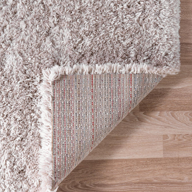 Linen 2' x 6' 5 Infinity Shag Runner Area Rug Thick Soft Touch Fluffy & Plush Shaggy Pile 100% Polypropylene With Jute Backing Solid Color Minimalist Carpet for Sale at Rug Engine