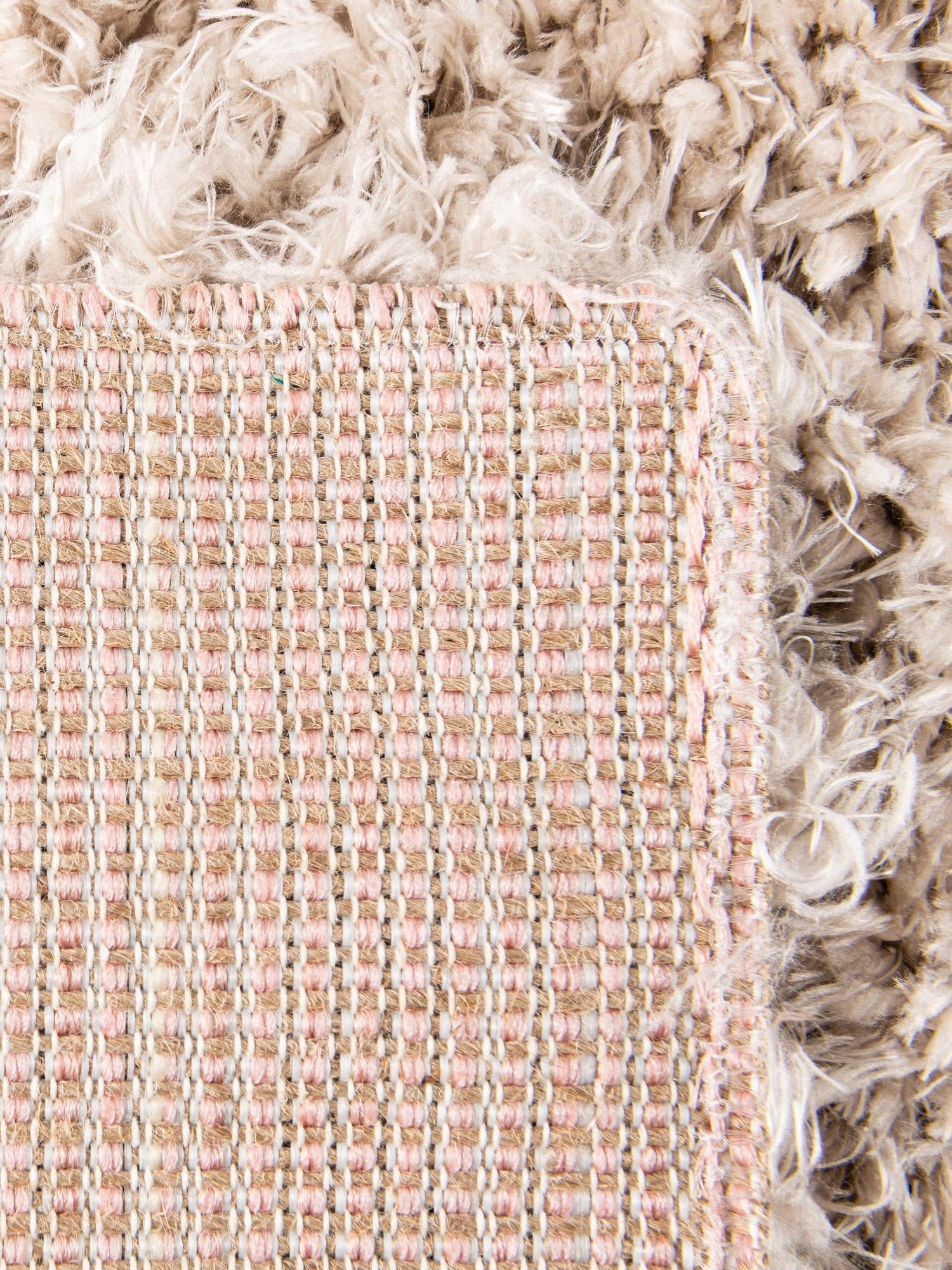 Linen 2' x 6' 5 Infinity Shag Runner Area Rug Thick Soft Touch Fluffy & Plush Shaggy Pile 100% Polypropylene With Jute Backing Solid Color Minimalist Carpet for Sale at Rug Engine