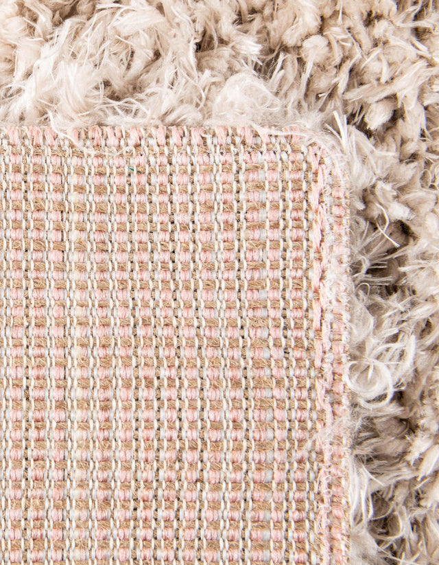 Linen 2' x 6' 5 Infinity Shag Runner Area Rug Thick Soft Touch Fluffy & Plush Shaggy Pile 100% Polypropylene With Jute Backing Solid Color Minimalist Carpet for Sale at Rug Engine