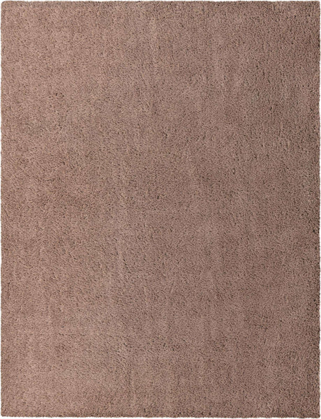 Khaki 10' x 13' 1 Infinity Shag Rectangle Area Rug Thick Soft Touch Fluffy & Plush Shaggy Pile 100% Polypropylene With Jute Backing Solid Color Minimalist Carpet for Sale at Rug Engine