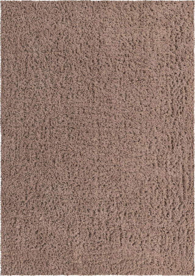 Khaki 8' x 11' Infinity Shag Rectangle Area Rug Thick Soft Touch Fluffy & Plush Shaggy Pile 100% Polypropylene With Jute Backing Solid Color Minimalist Carpet for Sale at Rug Engine
